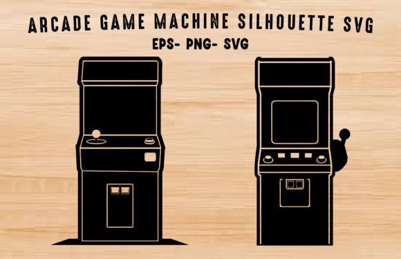 Arcade Game Machine SVG Silhouette PNG and Silhouette Vector: A Comprehensive Guide
