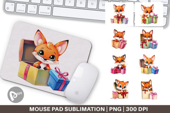 Enhance Your Workspace with the Mouse Pad Fox Gift: A Stylish and Functional Addition to Your Desk