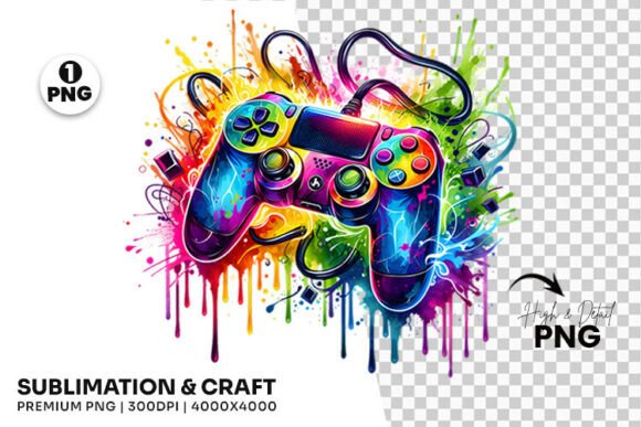 Game on Controller Shirt Clipart Design: A Must-Have for Gamers and Creators