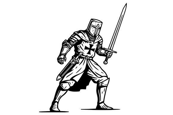 Medieval Knight Crusader Illustration: A Strategic Asset for Creative and Business Endeavors