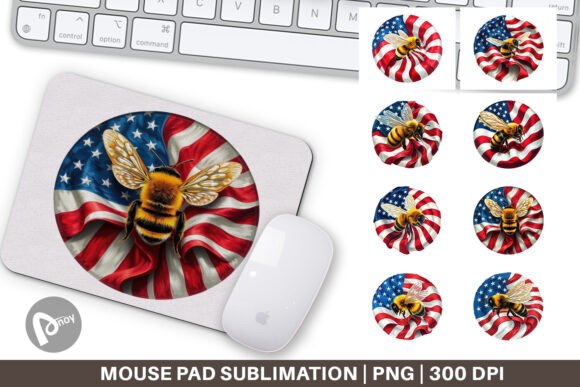 Mouse Pad Bee 4th of July: A Creative and Functional Addition to Your Workspace