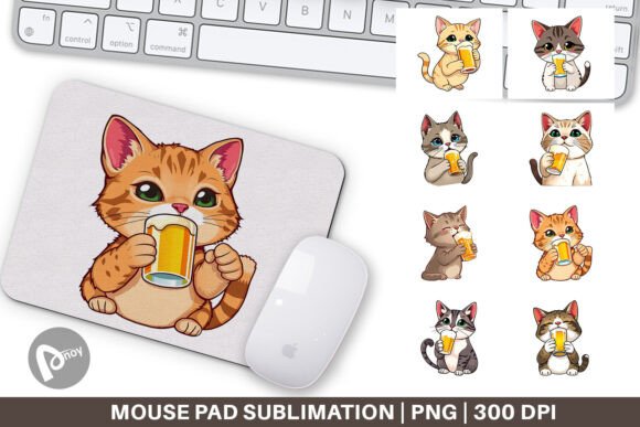 Mouse Pad Cat Beer Day: A Stylish and Functional Addition to Your Workspace