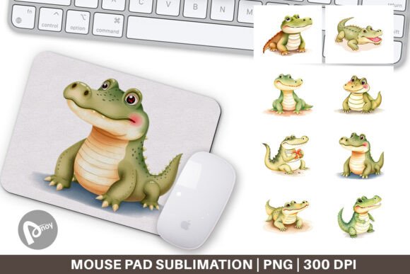 Mouse Pad Crocodile Wildlife