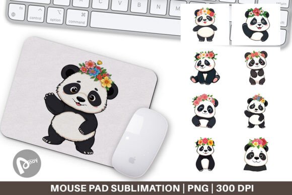 Mouse Pad Floral Panda: More Than Just a Desk Accessory