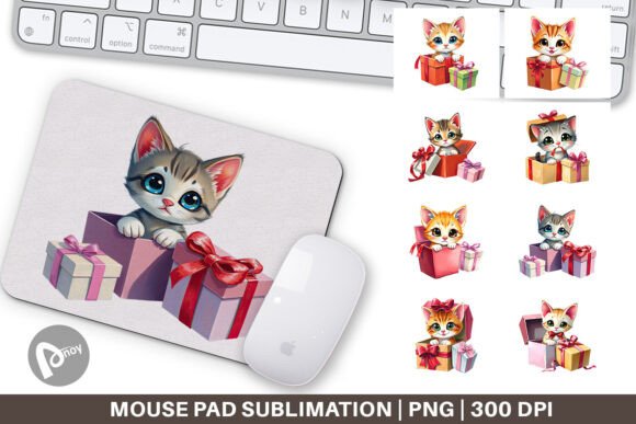 Mouse Pad Kitten Gift