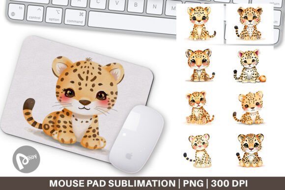 Mouse Pad Leopard Wildlife