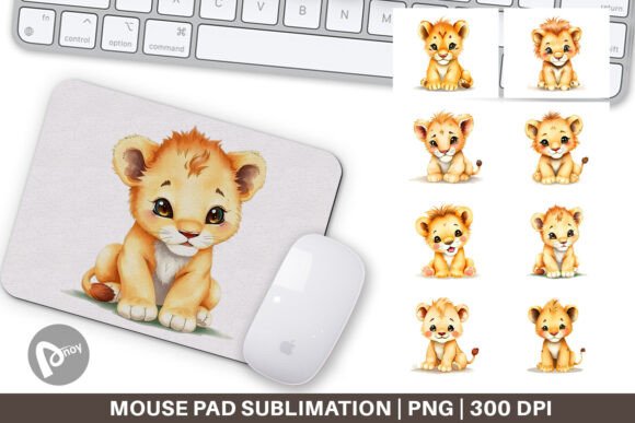 Mouse Pad Lion Wildlife: A Stylish and Functional Addition to Your Workspace