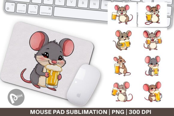 Mouse Pad Mouse Beer Day