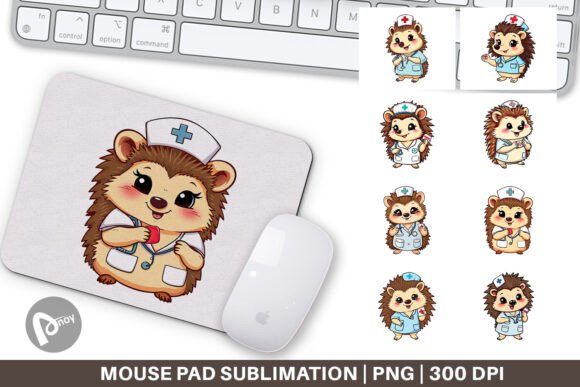 Mouse Pad Nurse Hedgehog