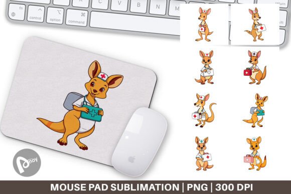 Mouse Pad Nurse Kangaroo: A Creative and Functional Addition to Your Workspace