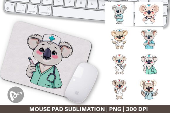 Mouse Pad Nurse Koala