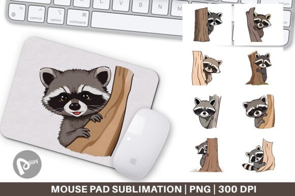 Mouse Pad Peeking Raccoon: A Creative Desk Companion for Enhanced Productivity and Comfort