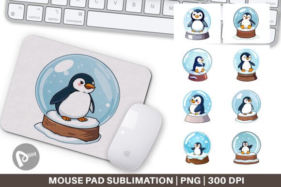 Mouse Pad Penguin in a Snow Globe: A Creative Desk Accessory That Blends Comfort, Style, and Productivity