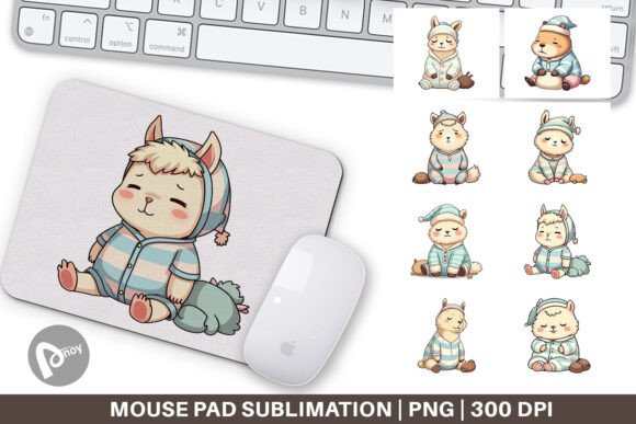 Mouse Pad Sleepy Capybara