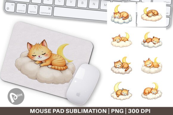 Mouse Pad Sleepy Cat Cloud: A Stylish and Functional Addition to Your Workspace