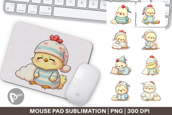 Mouse Pad Sleepy Chicken: A Unique Addition to Your Work or Gaming Space