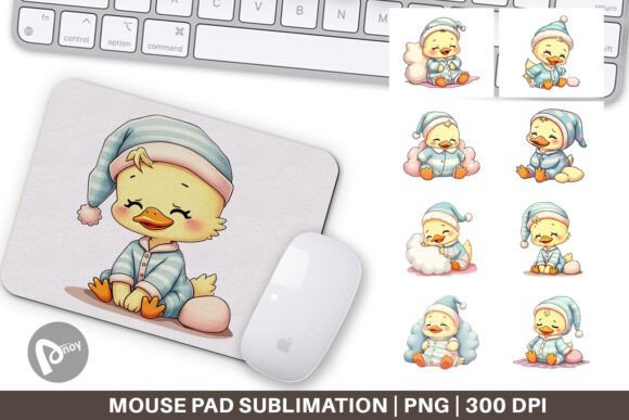 Mouse Pad Sleepy Duck
