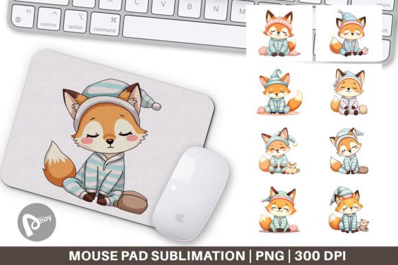 Mouse Pad Sleepy Fox: A Stylish and Functional Addition to Your Workspace