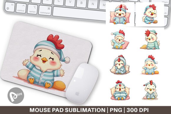 Mouse Pad Sleepy Rooster: A Stylish and Functional Addition to Your Workspace