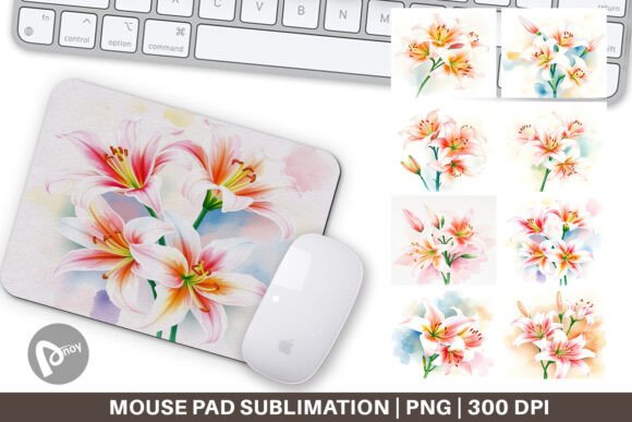 Mouse Pad Spring Lilies: Aesthetic and Functional Desk Essential