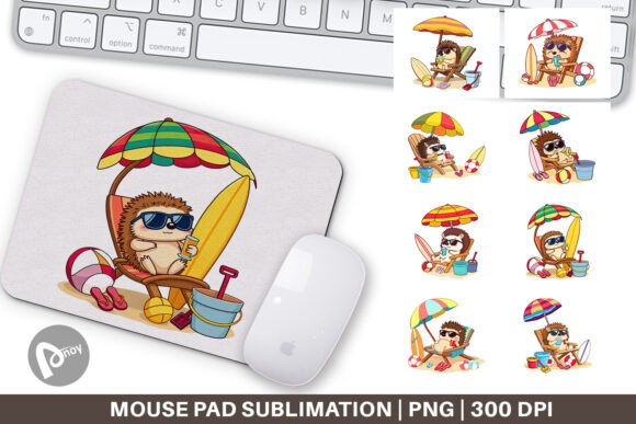 Mouse Pad Summer Hedgehog: A Stylish Addition to Your Workspace