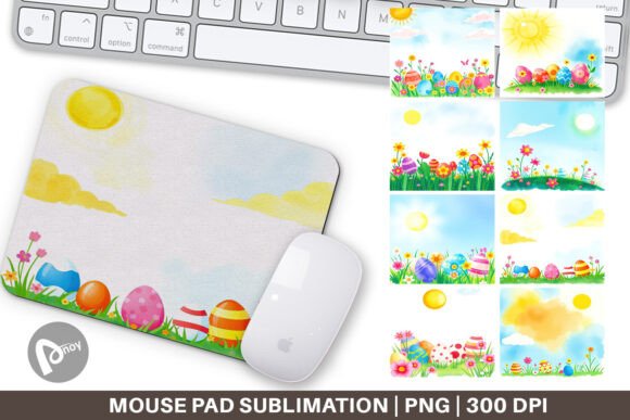Mouse Pad Sunny Sky with Easter: A Creative Addition to Your Workspace