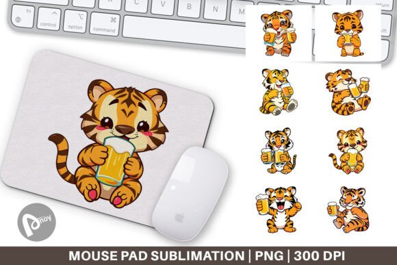 Mouse Pad Tiger Beer Day