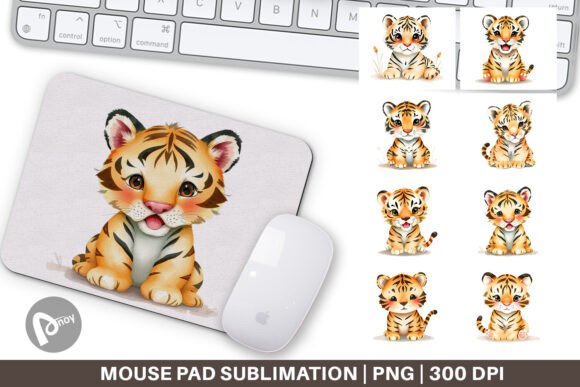 Mouse Pad Tiger Wildlife