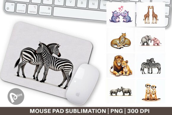 Safari Sweethearts Mouse Pad: A Stylish and Functional Addition to Your Workspace