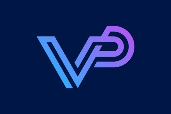 VP Monoline Futuristic Logo
